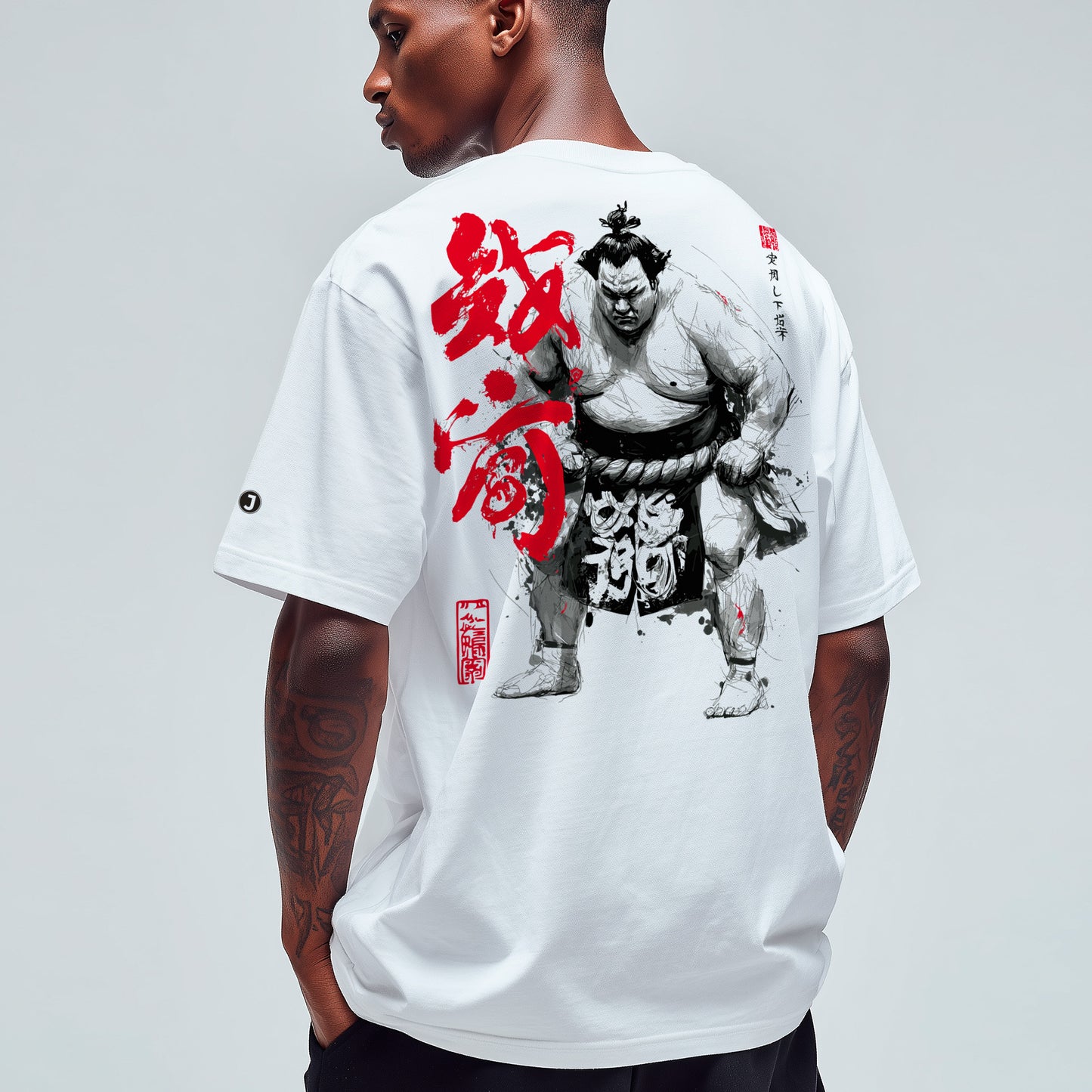 Tachiai Men’s Boxy Heavyweight T-Shirt (back print)