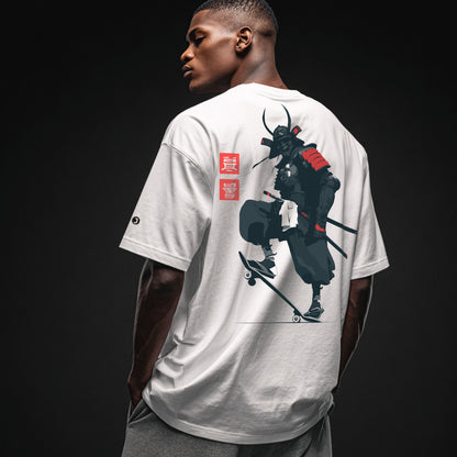 Kickflip Kensei Men’s Boxy Heavyweight T-Shirt (Back Print)