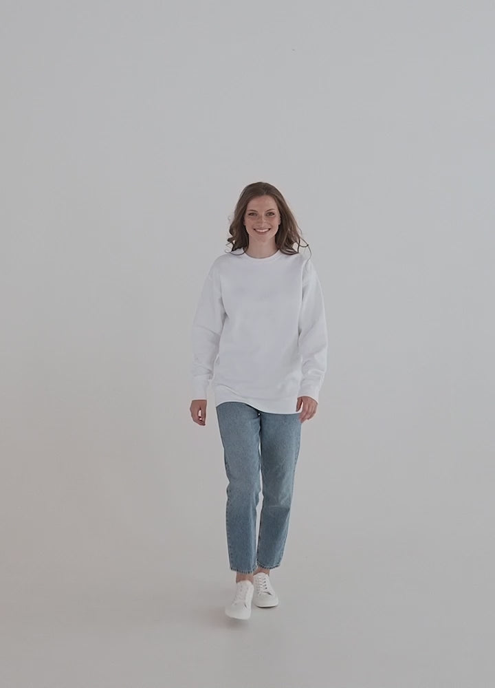Charger la vidéo : The Jumble x Unisex Premium Cotton Heritage Sweatshirt