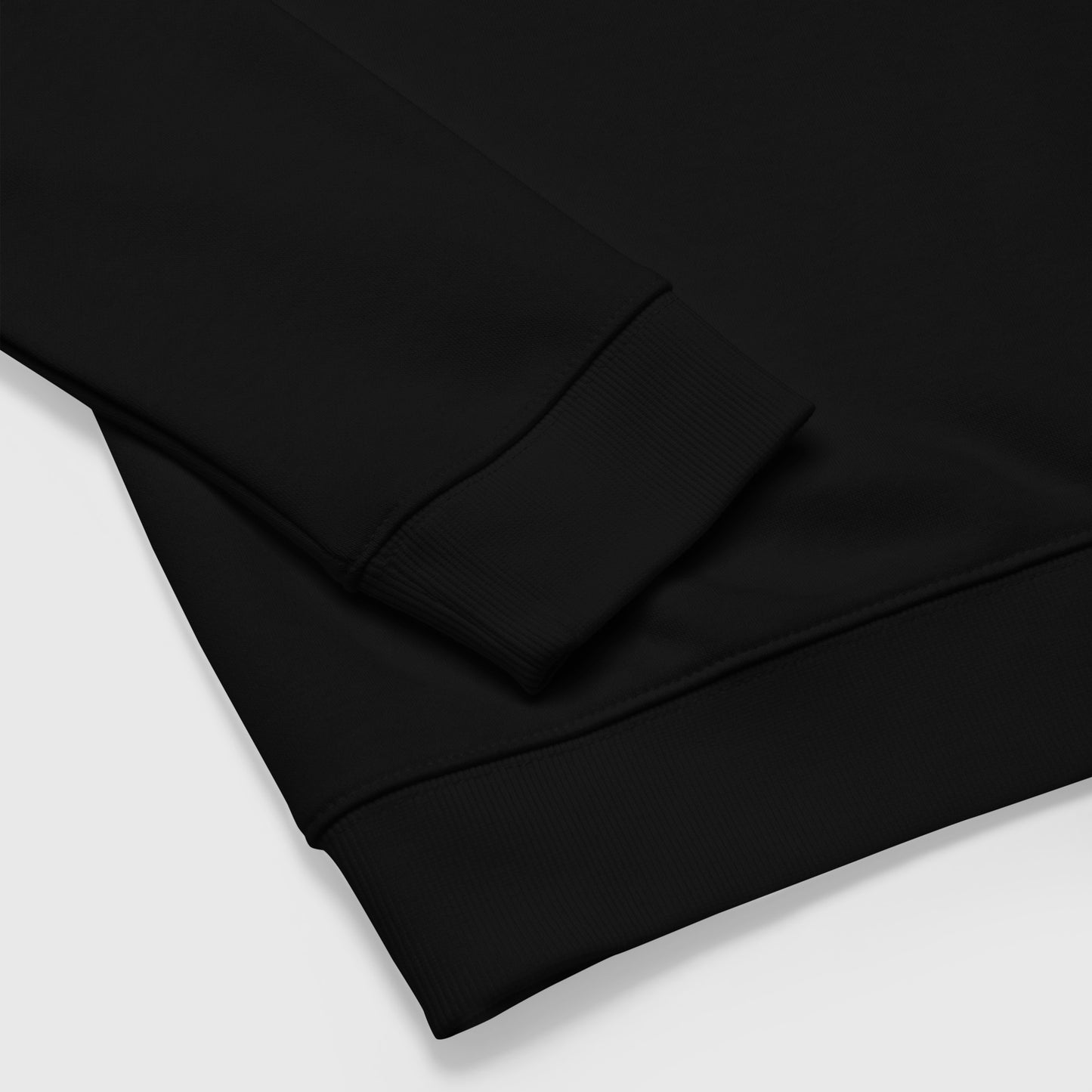 right sleeve detail on Chiaroscuro Christmas Unisex organic raglan sweatshirt