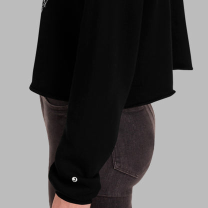 arm detail on Bearing Angles Women's Cropped Hoodie