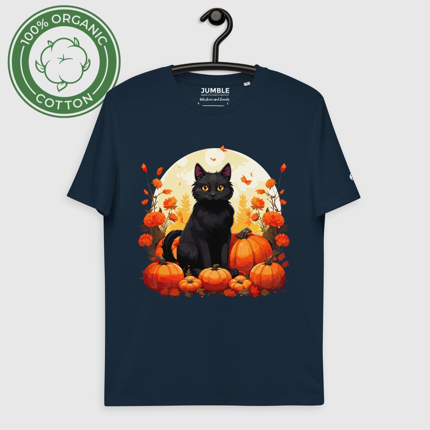 Whiskers and Gourds Unisex organic cotton t-shirt