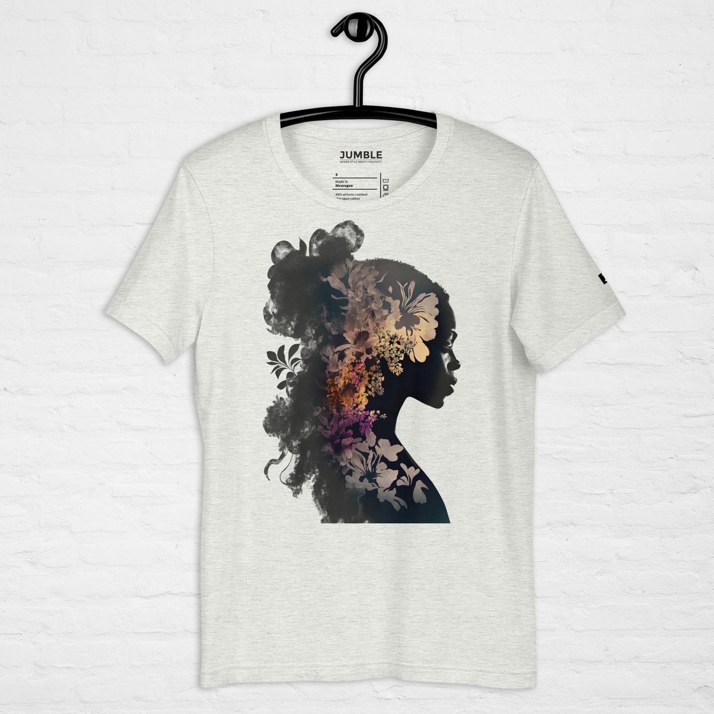 ash Smoke Dreams Unisex t-shirt displayed on a hanger