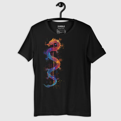 Dragon Circuit Unisex t-shirt on a hanger