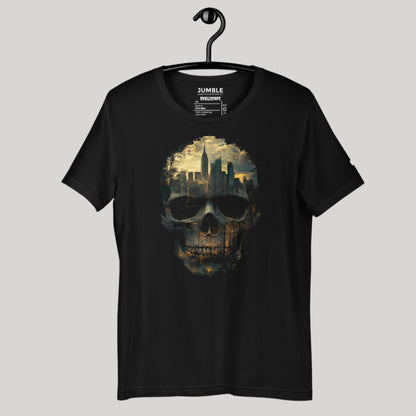 Skullscape Unisex t-shirt on a hanger