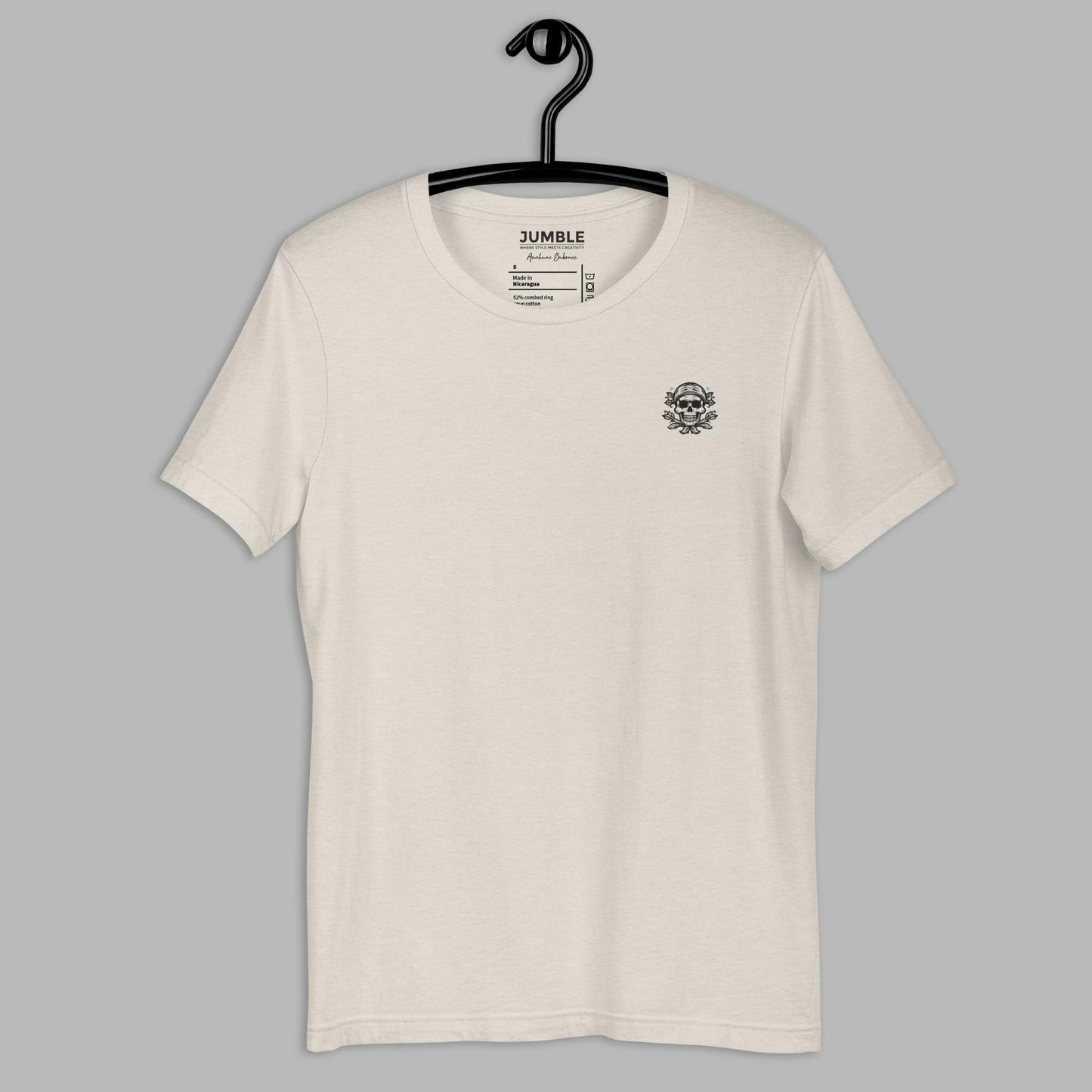 front of Anahuac Embrace Unisex t-shirt displayed on a hanger