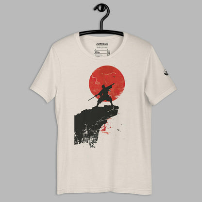 heather dust Kata Sun Unisex t-shirt on hanger