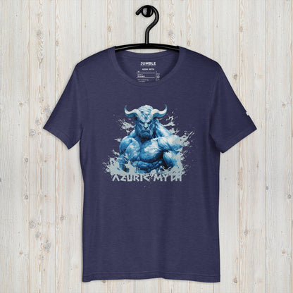 On Hanger - Azuric Myth Unisex T-Shirt in Heather Midnight Navy