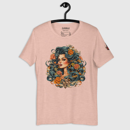 Bella Corbeau Unisex t-shirt displayed on hanger