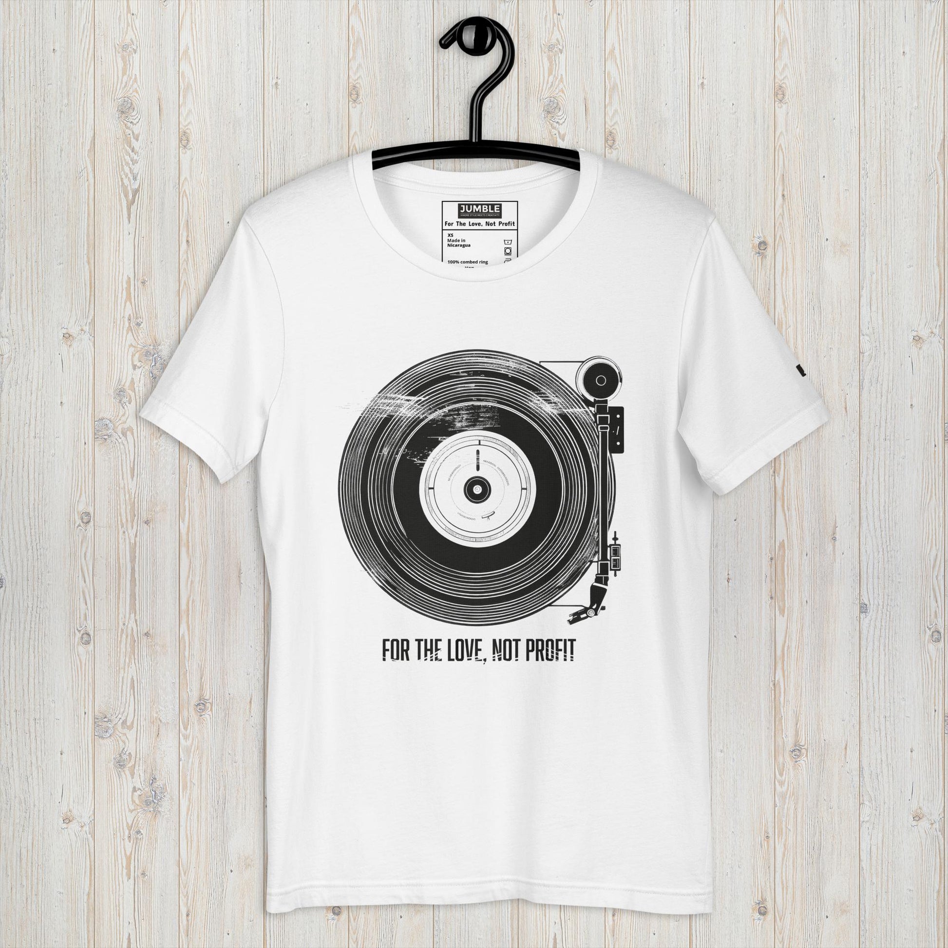 For The Love Unisex t-shirt- white- on hanger