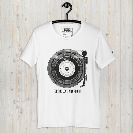 For The Love Unisex t-shirt- white- on hanger