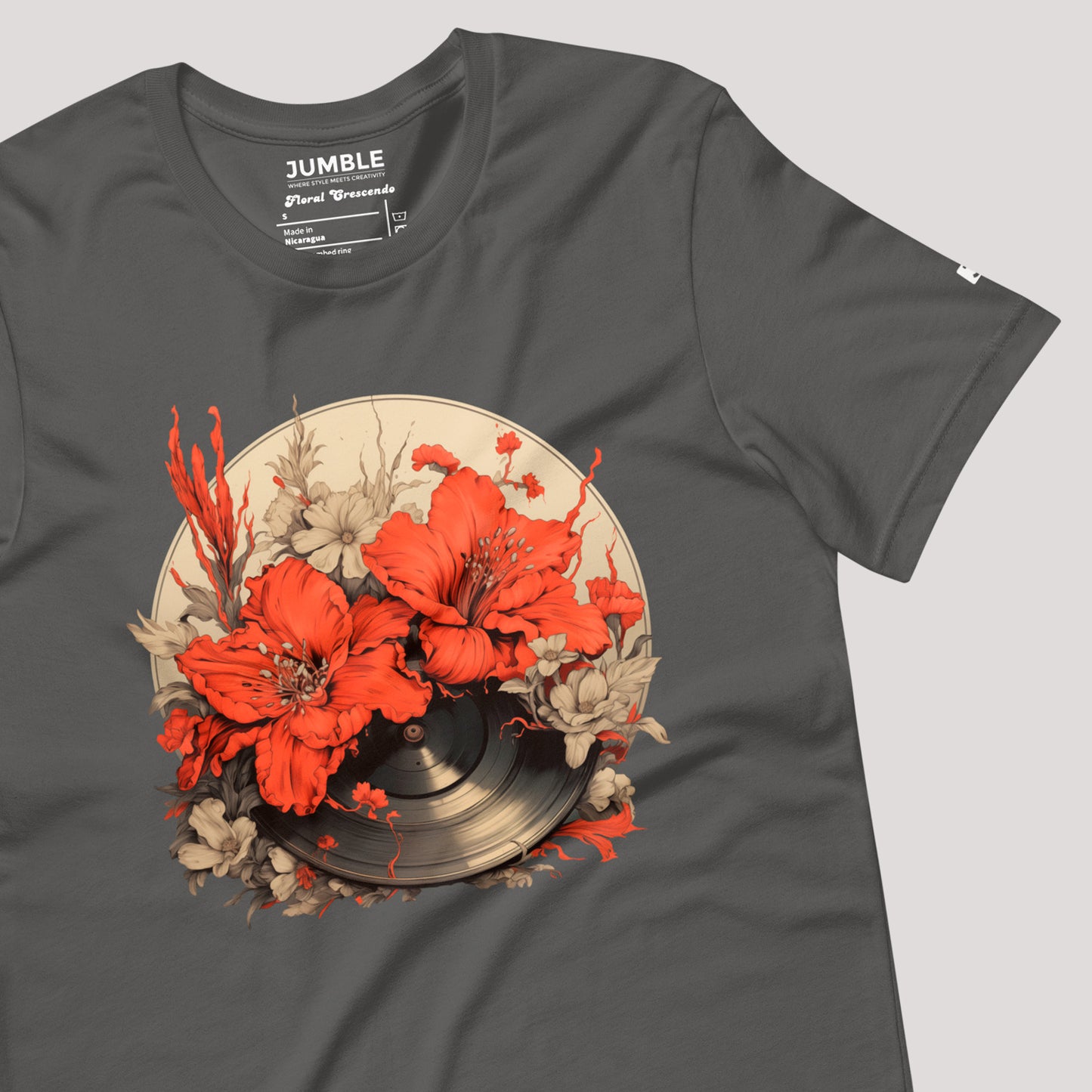Floral Crescendo Unisex t-shirt